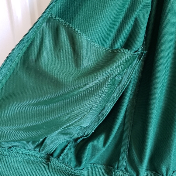 Nike Green White Stripe Sport Warm Up Jacket Zip Up Men Woman Small Like New - Picture 11 of 16